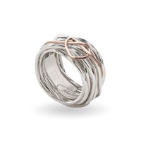 Ring Rubinia Woman Prezioso Collection Filo Della Vita in Silver Diamante AN326AR